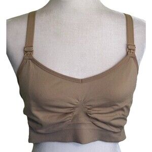 Hofish Women’s Tan Nursing Bra Size Large